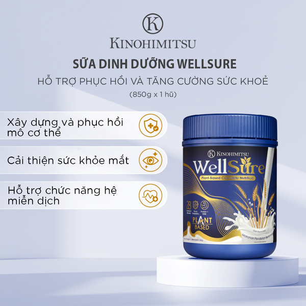  Kinohimitsu Wellsure 850G | SỮA DINH DƯỠNG PHỤC HỒI VÀ TĂNG CƯỜNG SỨC KHOẺ 