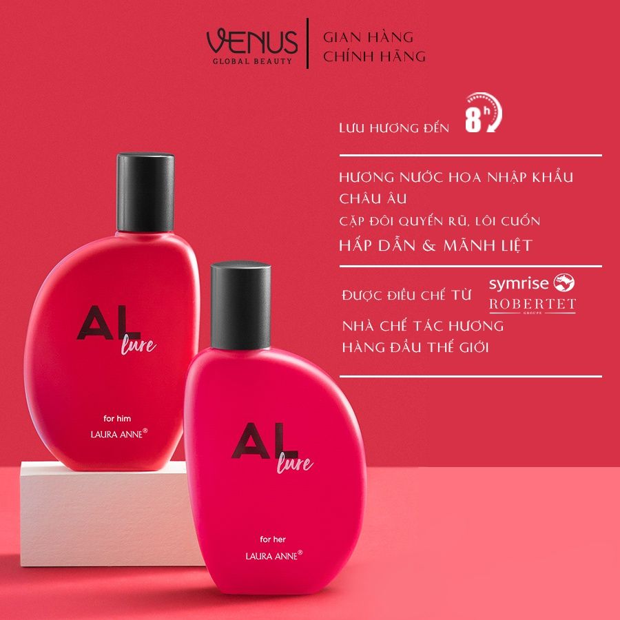  Bộ đôi Nước hoa Nam và Nữ Laura Anne Allure 50ml 