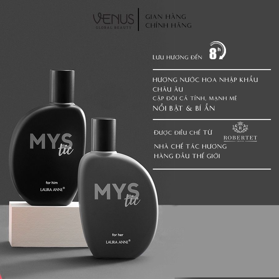  Bộ đôi Nước hoa Nam Nữ Laura Anne - Mystic - 50ml 