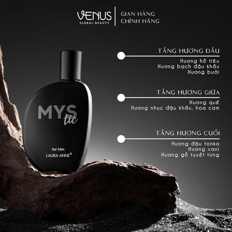  Bộ Đôi Nước Hoa Nam - Nữ Laura Anne  Mystic 30ml 