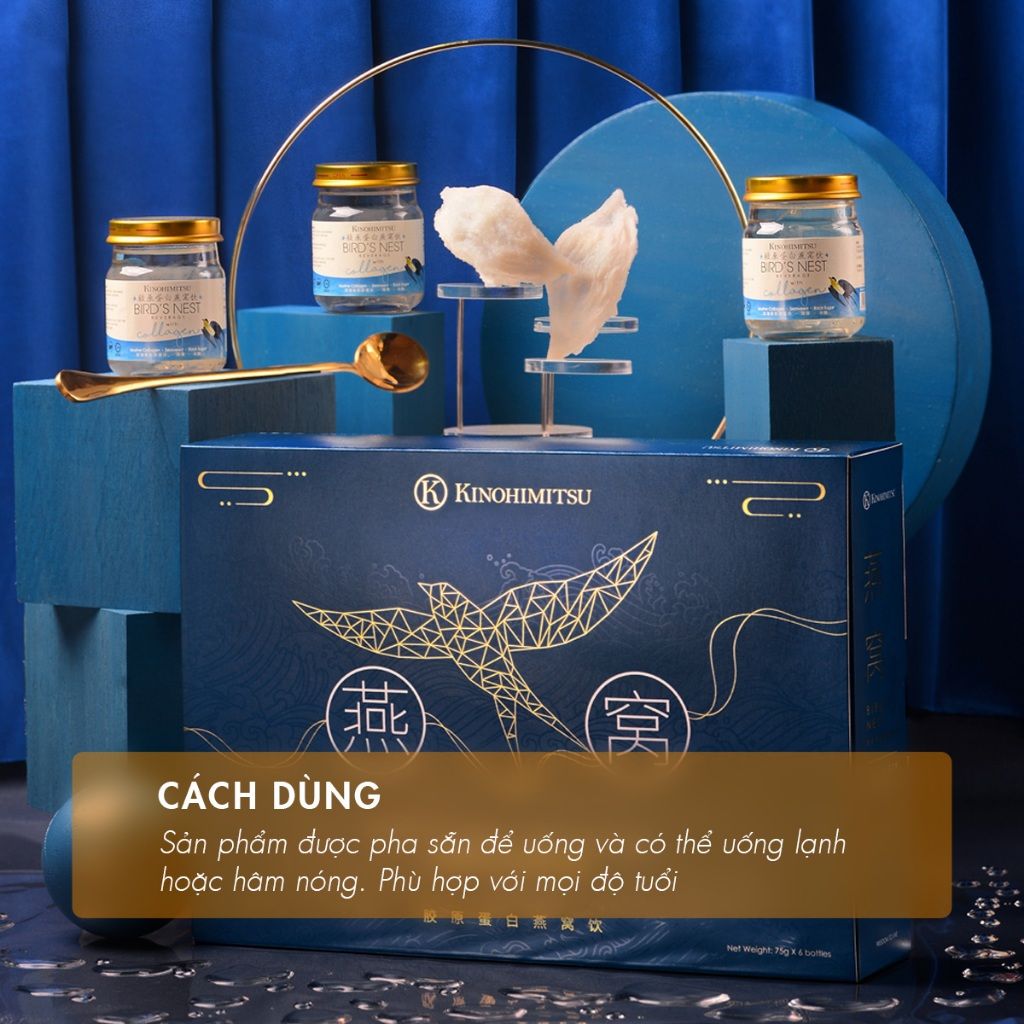  Nước yến Collagen Biển Sâu cao cấp 75G | NƯỚC YẾN THƯỢNG HẠNG  ĐẸP DA , CẢI THIỆN HÔ HẤP 