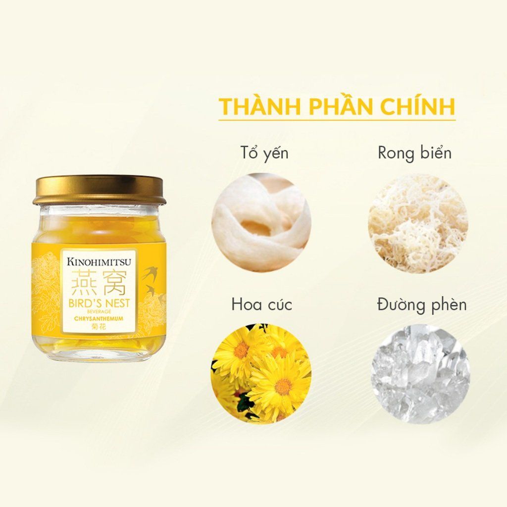  Nước yến Hoa cúc cao cấp 75G | NƯỚC YẾN THƯỢNG HẠNG  CẢI THIỆN THỊ LỰC, GIẢI ĐỘC 