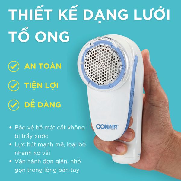 may-cat-long-xu-quan-ao-conair-su-dung-pin-cls1x