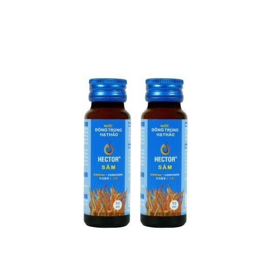  Nước Đông Trùng Hạ Thảo Kết Hợp Sâm Hector Cordyceps Ginseng 2 chai x 50ml 