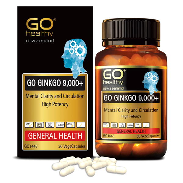  Viên Bổ Não Go Healthy Ginkgo 9000+ Hộp 60 viên 