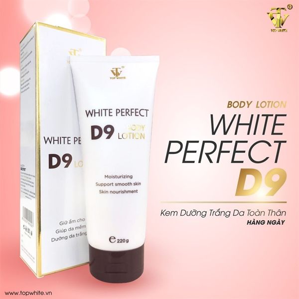  Kem Dưỡng Trắng Da Toàn Thân Topwhite White Perfect Body D9 220g 