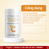  Viên uống bổ sung Vitamin C Codeage Liposomal Vitamin C 180 viên 