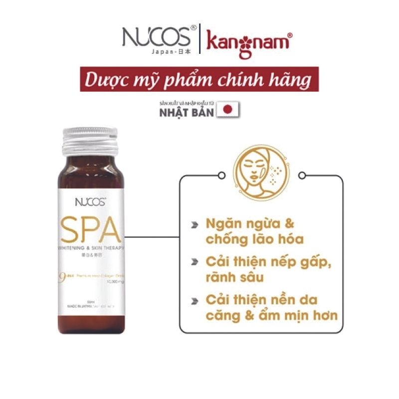  Nước Uống Bổ Sung Collagen Nucos Spa Hộp 10 chai 