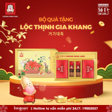  Set Tết Lộc Thịnh Gia Khang: 2 Hộp Hồng Sâm KGC Everrytime Balance 10ml x 5 gói + 2 hộp Nước Hồng Sâm Won 70ml x 5 gói 