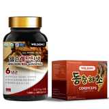  Thực Phẩm Bảo Vệ Sức Khỏe Welson Red Ginseng Hộp 60 Viên tặng Welson Cordyceps Hộp 6 Chai 