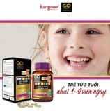  Viên Bổ Sung Canxi Cho Trẻ - Go Healthy Kids Teeth and Bone Calcium Plus Hộp 60 viên 