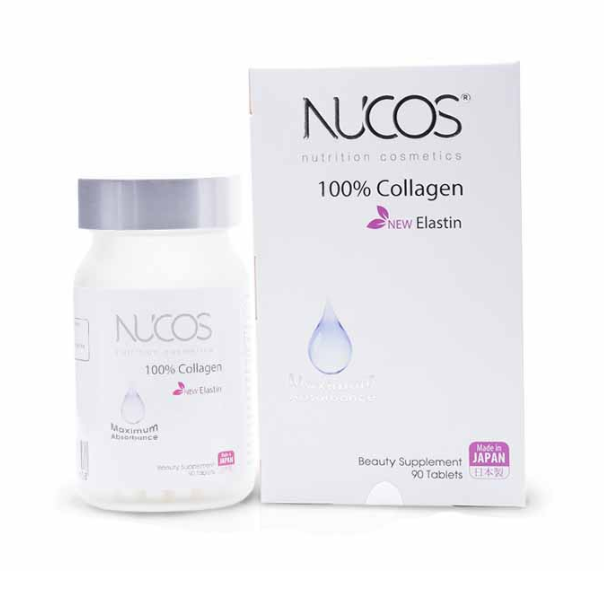 Viên Uống Giúp Săn Da, Ngừa Chảy Xệ Nucos Collagen 100% 90 Viên