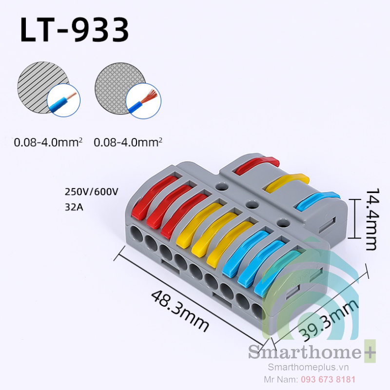  Cút Nối Điện 3 Pha Chia Nhánh 32A LT 