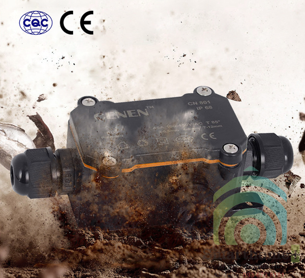 Hộp Cút Nối Điện Thẳng Chữ T Chống Nước IP68 Cỡ Lớn CN801-3