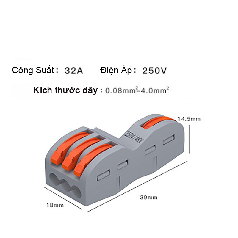  Cút Nối Điện Tháo Rời Chia Nhánh 32A FD 