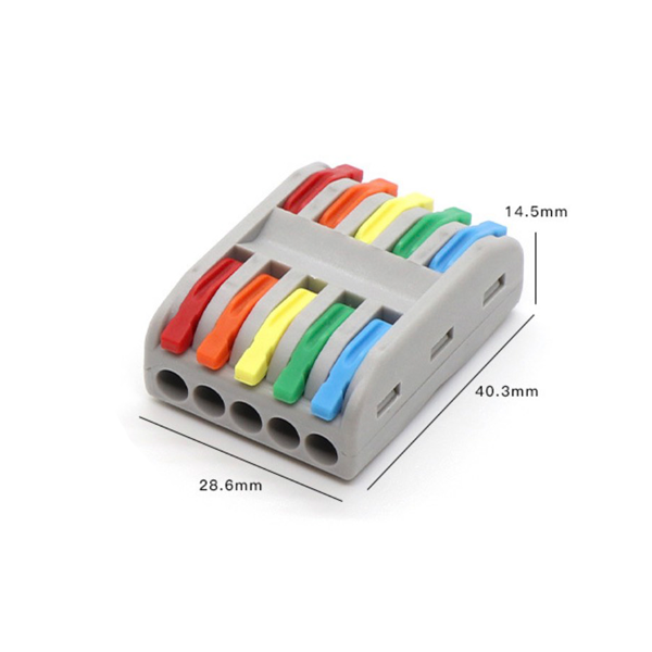 Cút Nối Dây Điện Nhanh 3 Pha 2 Đầu KV774-8P2