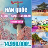  HÀN QUỐC SEOUL – NAMI – EVERLAND | 05 NGÀY 04 ĐÊM 