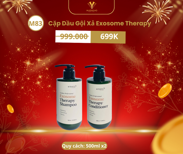 Cặp dầu gội xả TBG K-Shine Professional Exosome Therapy 500mlx2