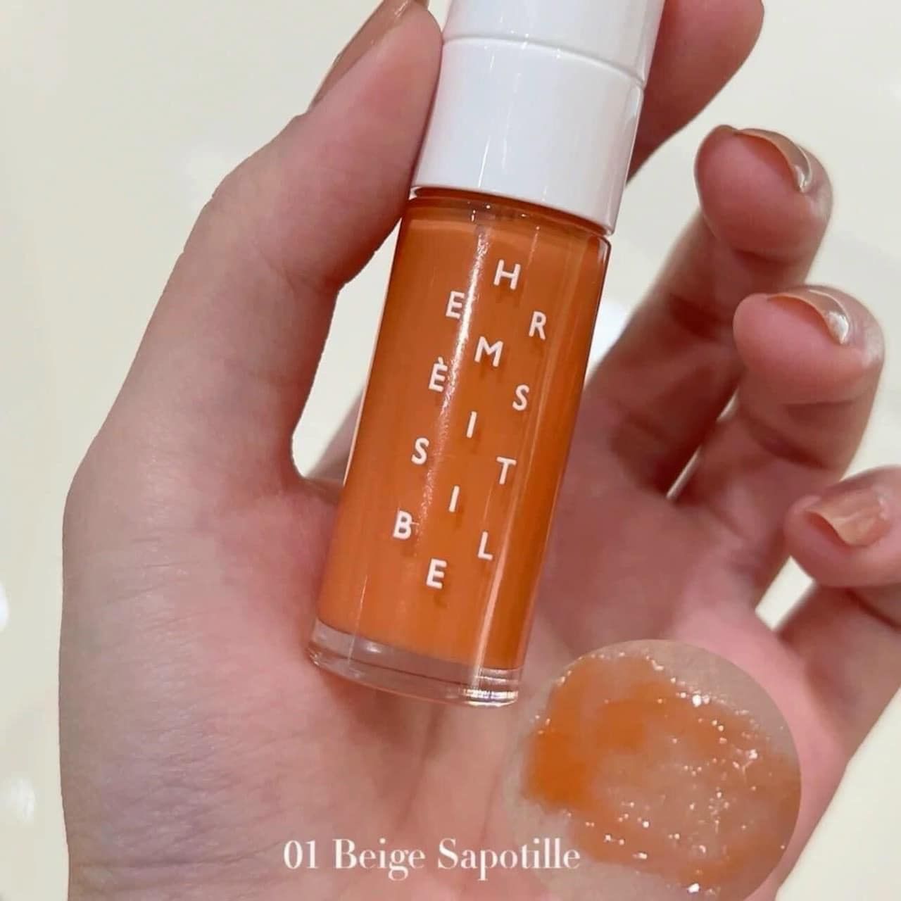  Son Dưỡng Hermès Hermesistible Infused Lip Care Oils 01 Beige Sapotille - Cam Sữa 