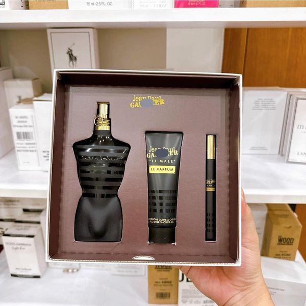  Set Jean Paul Gaultier Le Male Le Parfum 125ml Gift Set 3pcs 