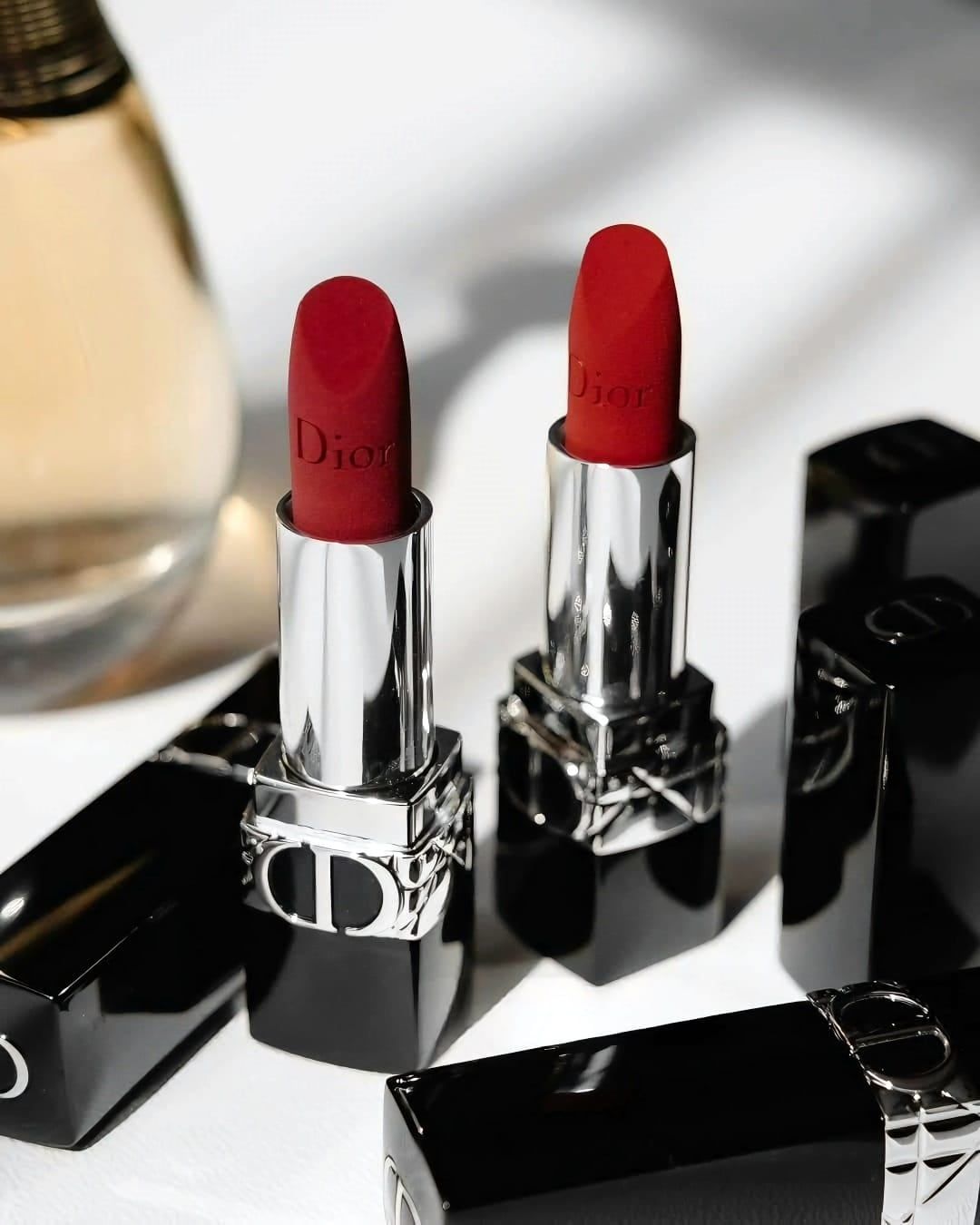  Son Dior Rouge Limited Edition 999 Velvet - Màu Đỏ Tươi (Vỏ Da Beo, Kèm túi hãng) 