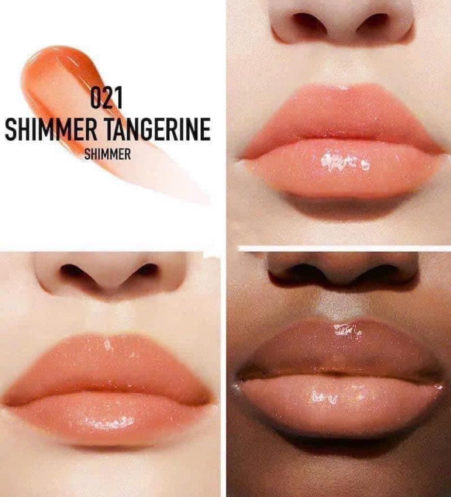  Son Dưỡng Môi Dior Addict Lip Maximizer 021 Shimmer Tangerine - Màu Cam Cháy (Tặng kèm túi hãng) 