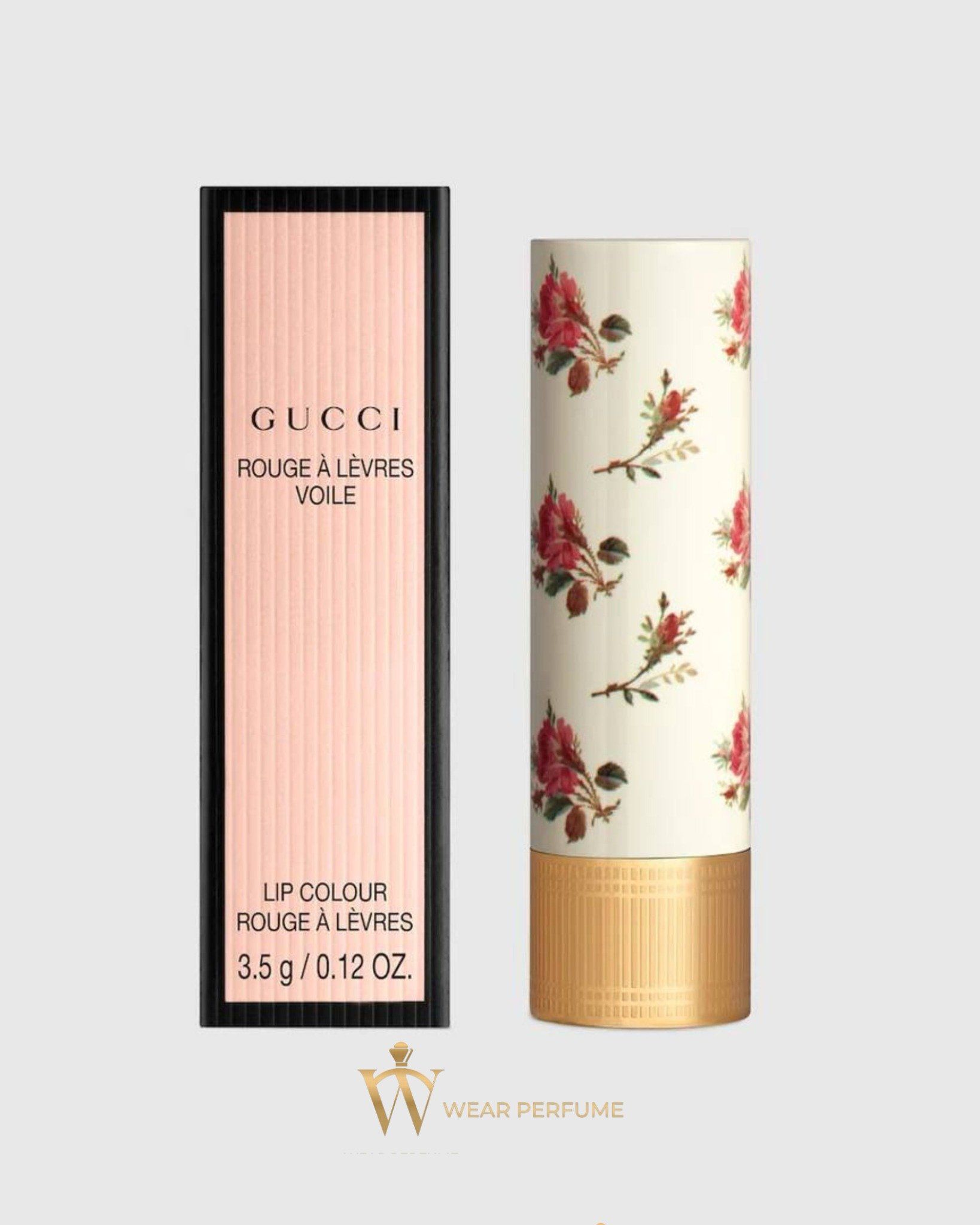  Son Gucci Rouge À Lèvres Voile 505 Janet Rust (Vỏ Hoa) – Màu Đỏ Gạch 