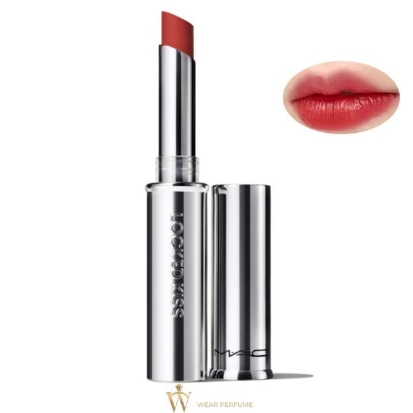  Son MAC Locked Kiss 24HR Lipstick Extra 99 Chili – Màu Đỏ Gạch 