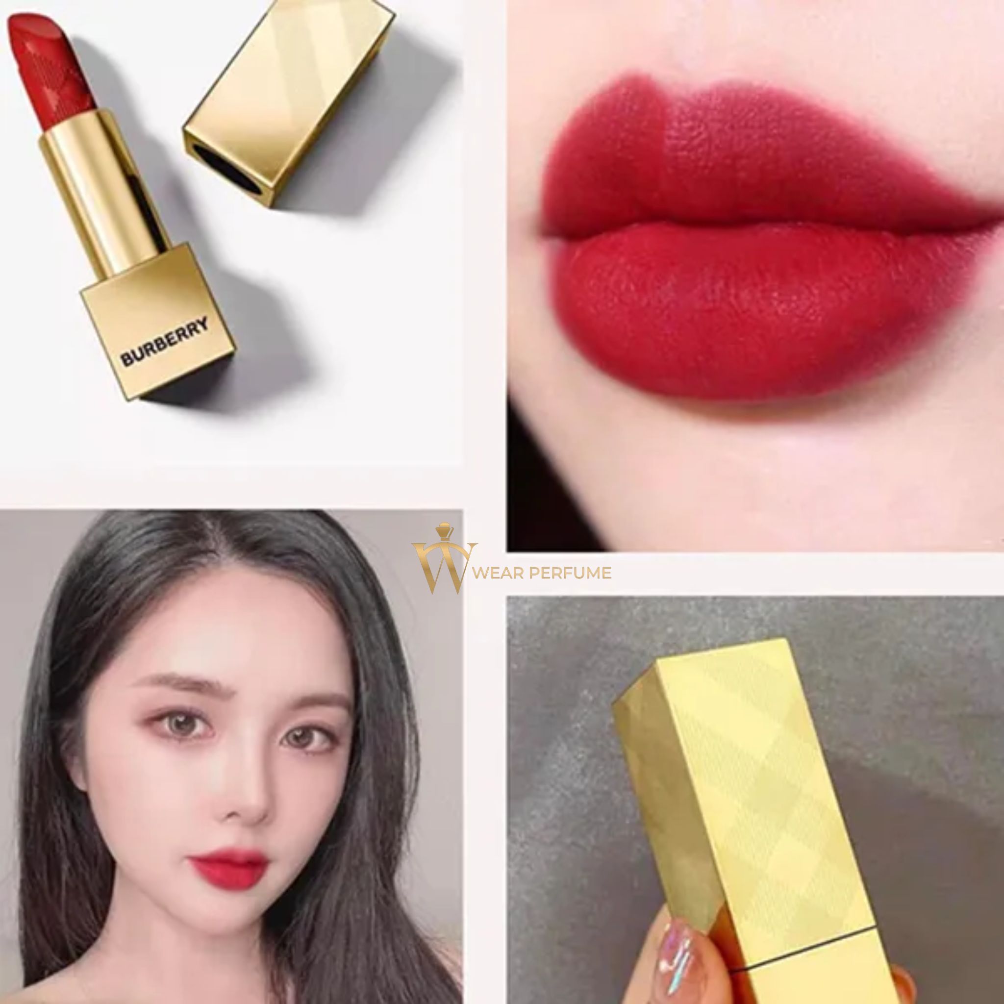  Son Burberry 106 Matte The Red Mini - Màu Đỏ Tươi 