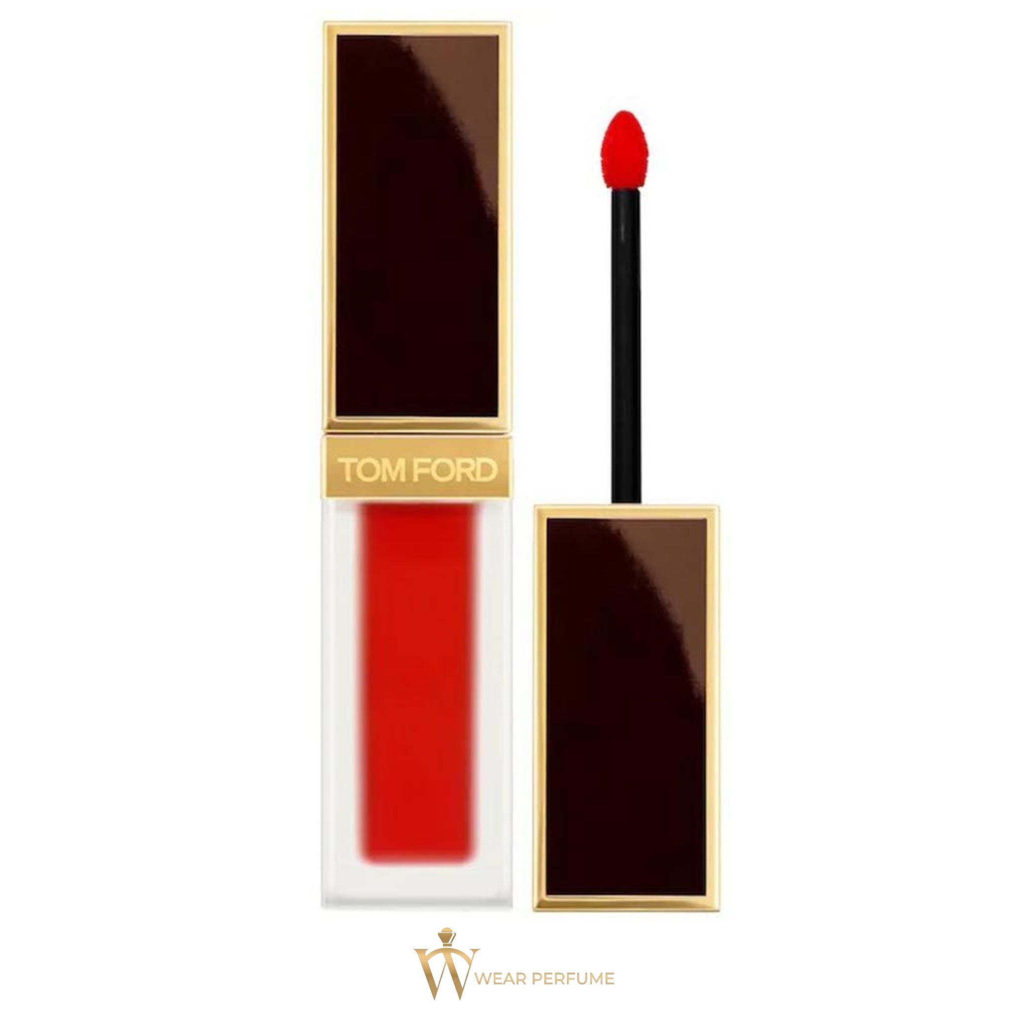  Son Kem Tom Ford Liquid Lip Luxe Matte 129 Carnal Red – Màu Đỏ Cam Hồng 