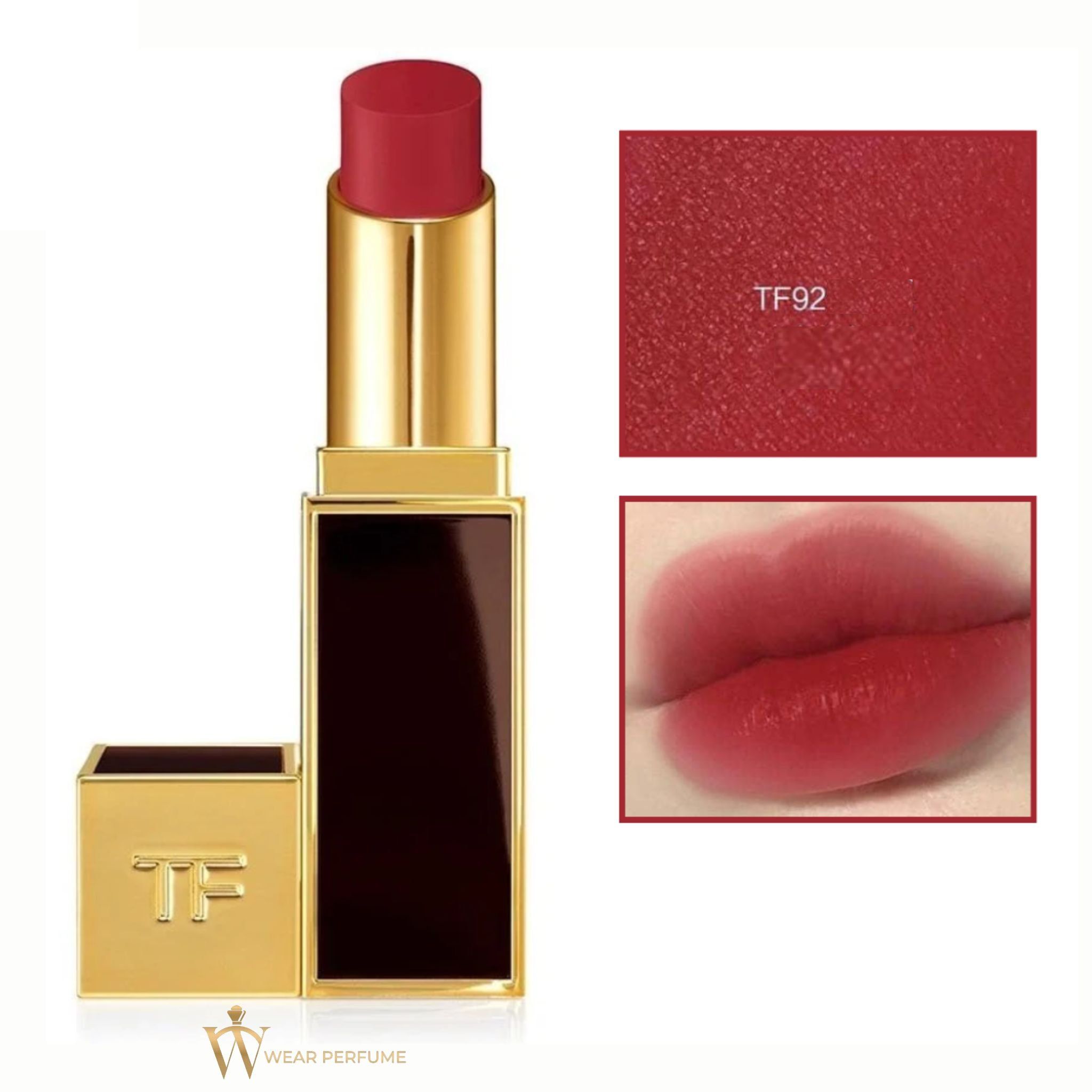  Son Tom Ford Lip Color Satin Matte 92 Charmed - Màu Đỏ Cherry 