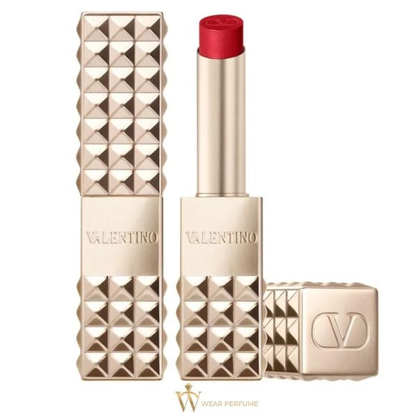  Son Valentino Spike Buttery Matte Lip Color 111A Undressed Velvet - Màu Đỏ Hồng Đất 