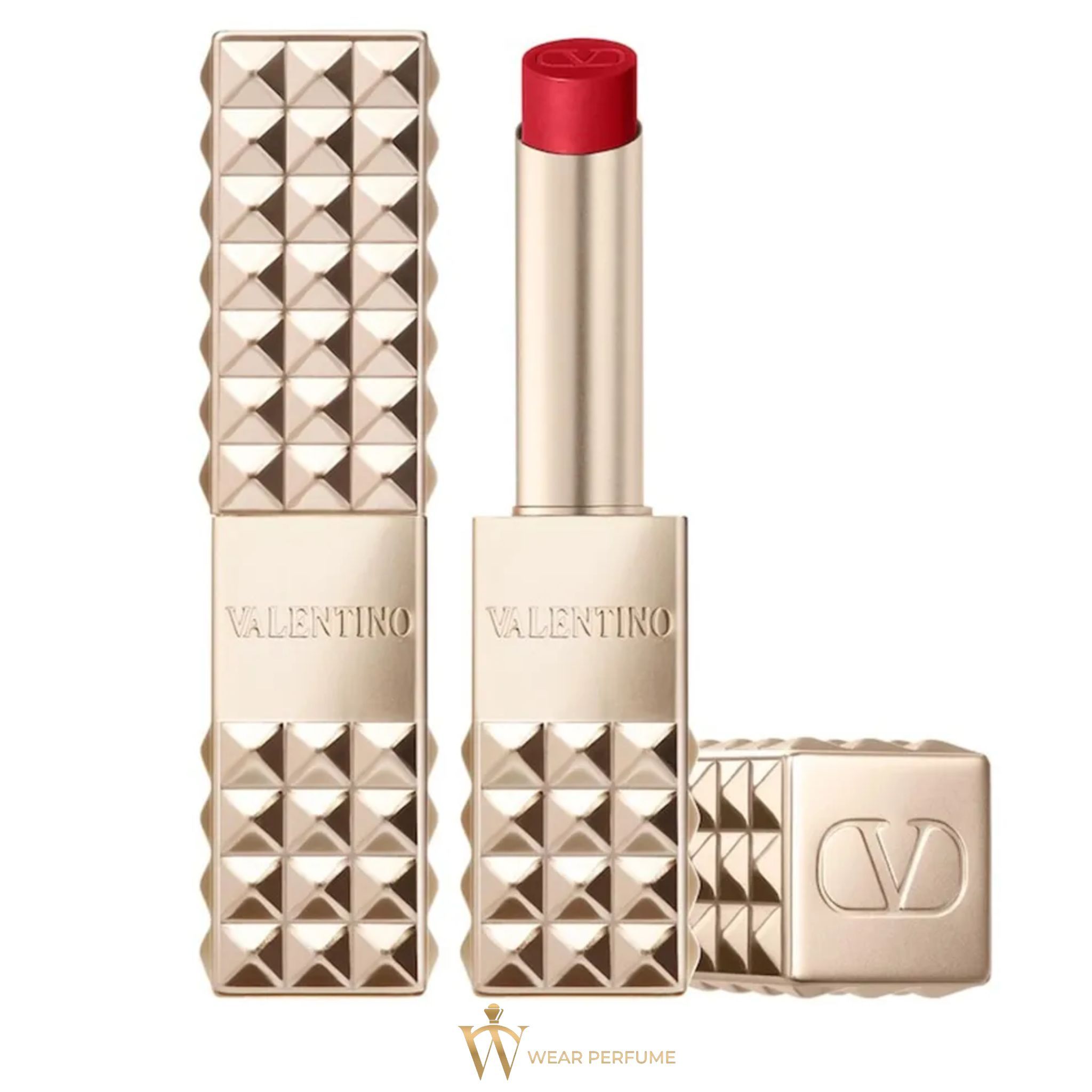  Son Valentino Spike Buttery Matte Lip Color 111A Undressed Velvet - Màu Đỏ Hồng Đất 