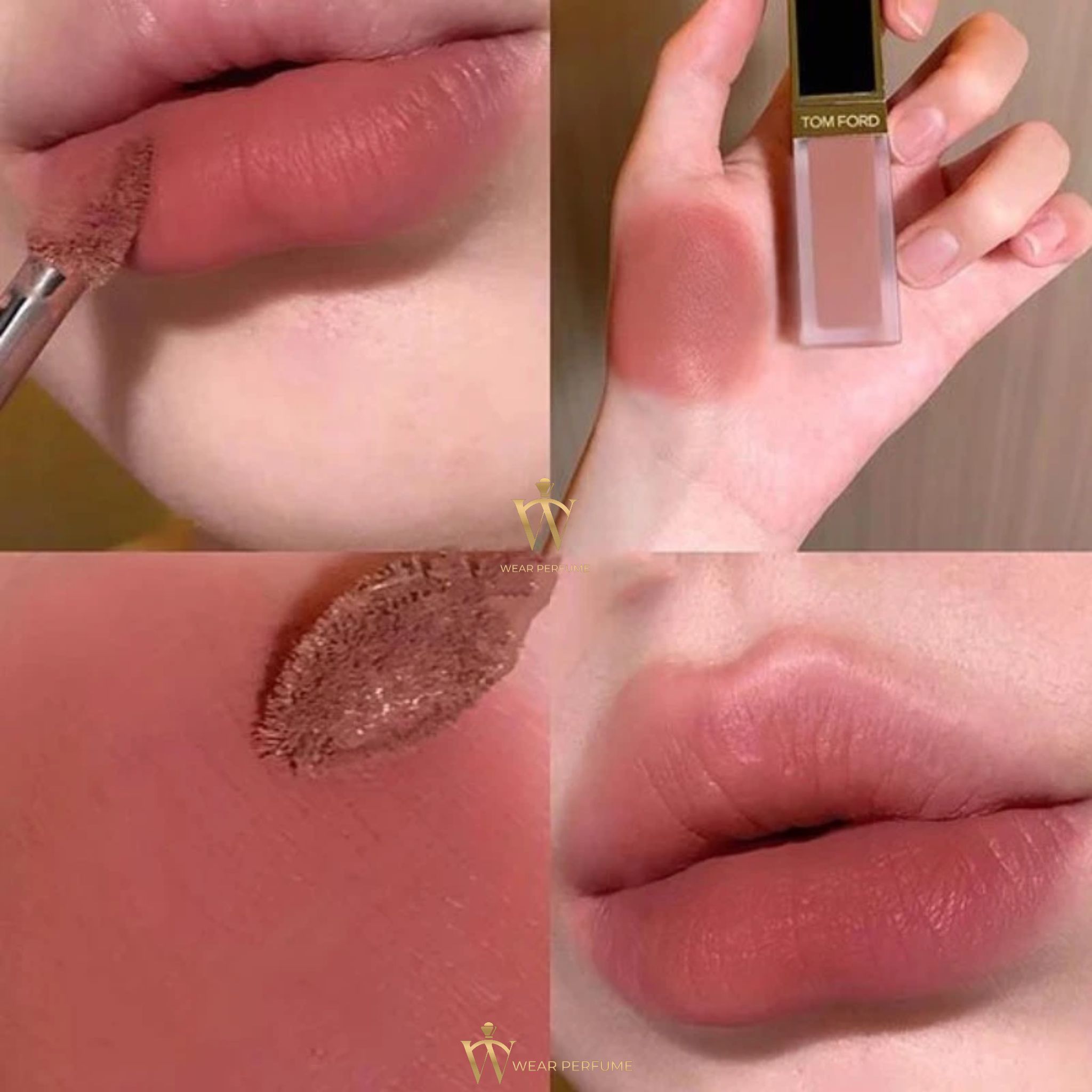  Son Kem Tom Ford Liquid Lip Luxe Matte 121 Lark – Màu Hồng Đất 