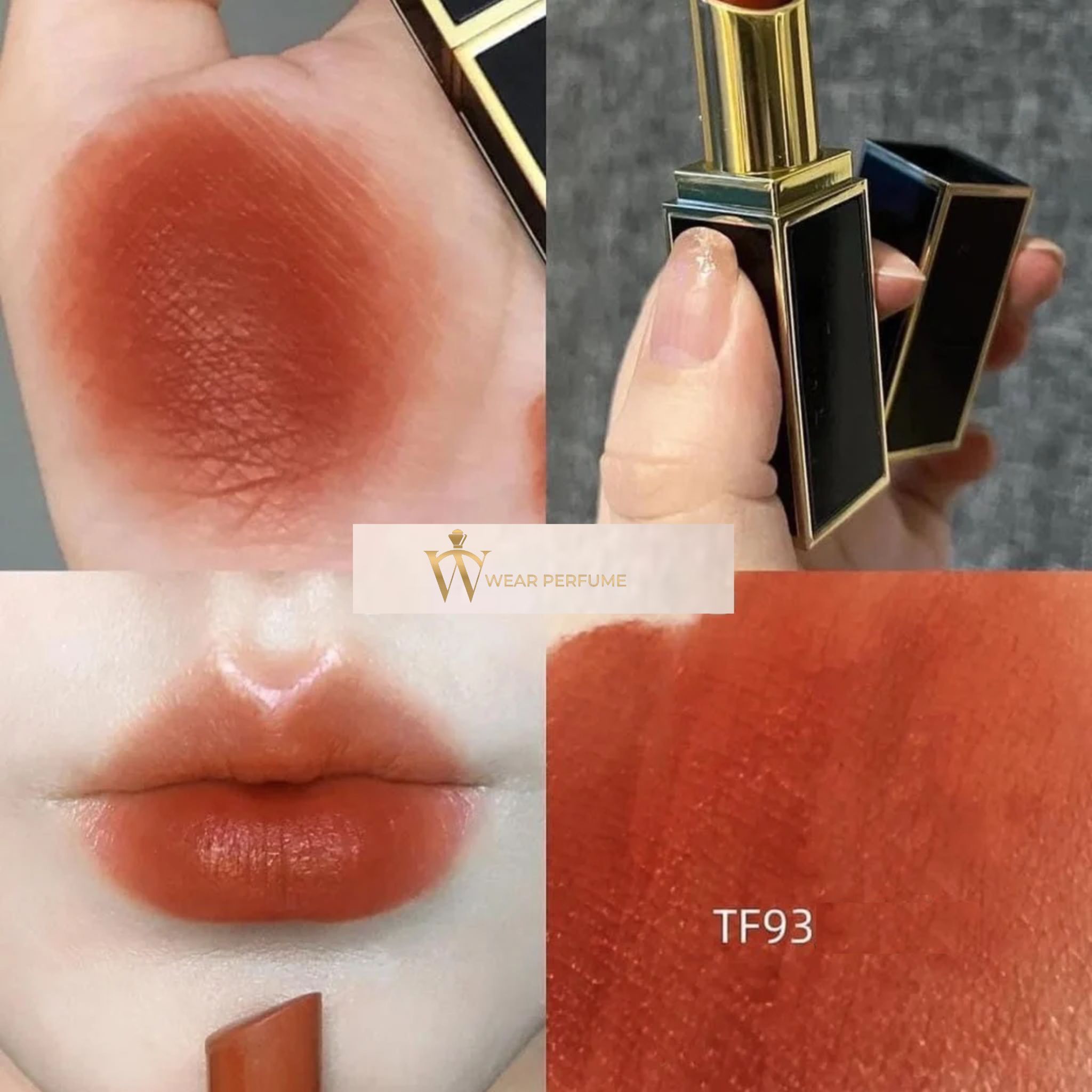  Son Tom Ford Lip Color Satin Matte Màu 93 Invite Only (New) - Cam Nâu Đất 