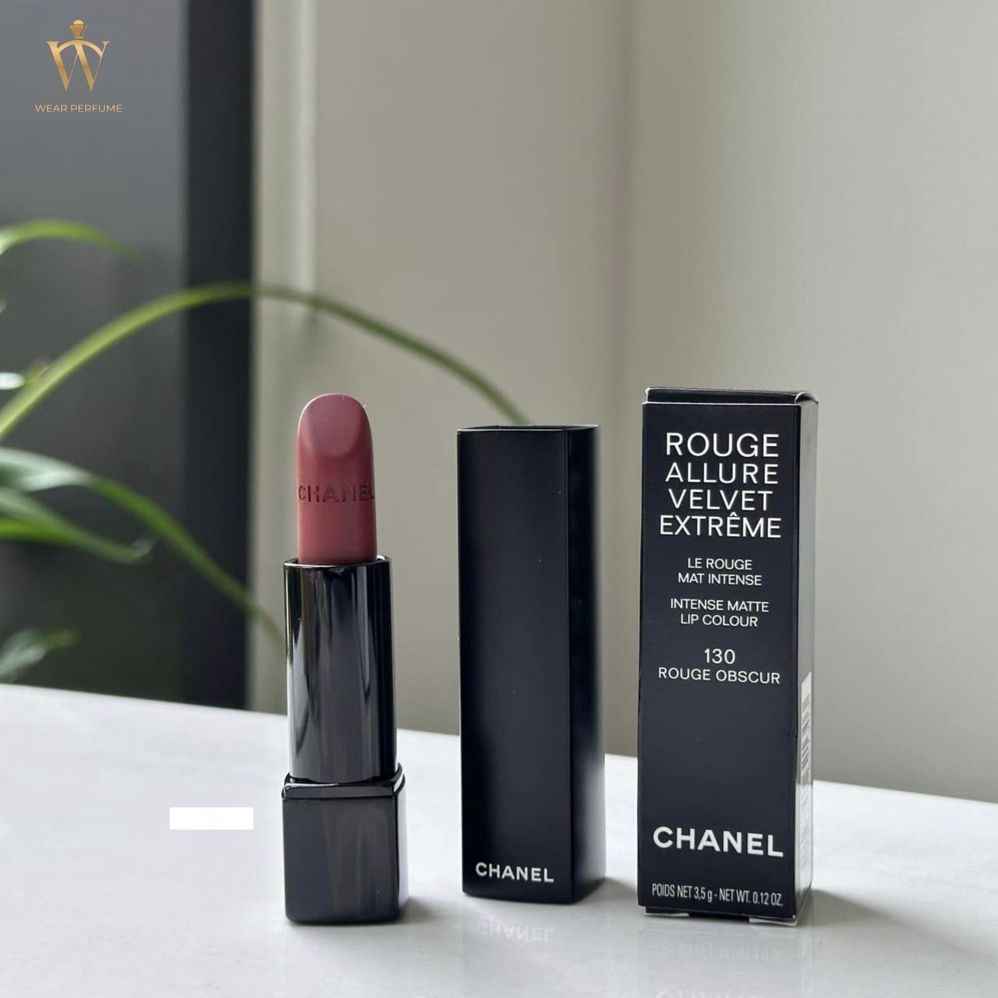 Son Chanel Rouge Allure Velvet Extreme 130 Rouge Obscur - Màu Đỏ Burgundi 