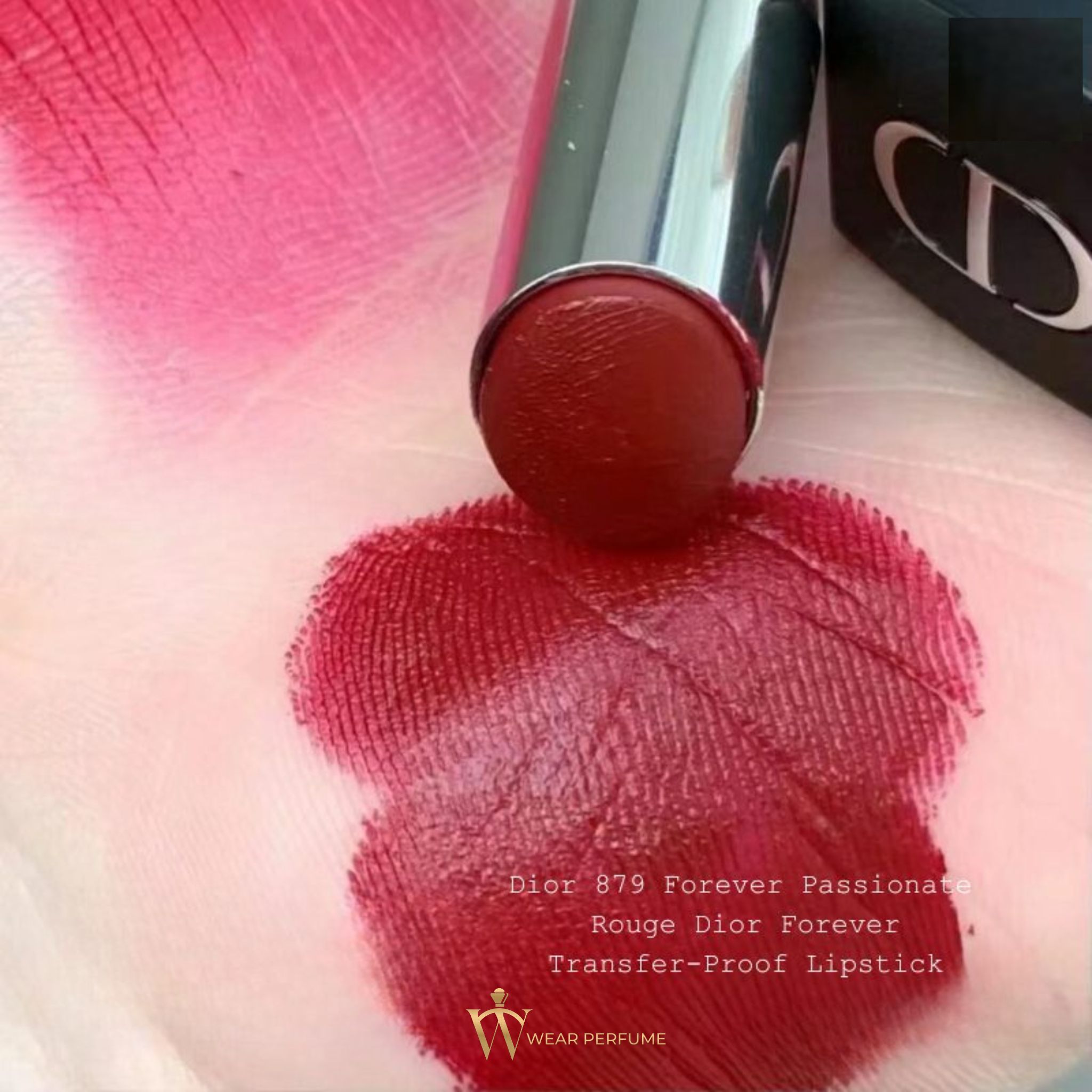  Son Dior Rouge Dior Forever Transfer Proof Lipstick 879 Forever Passionate - Màu Đỏ Mận 