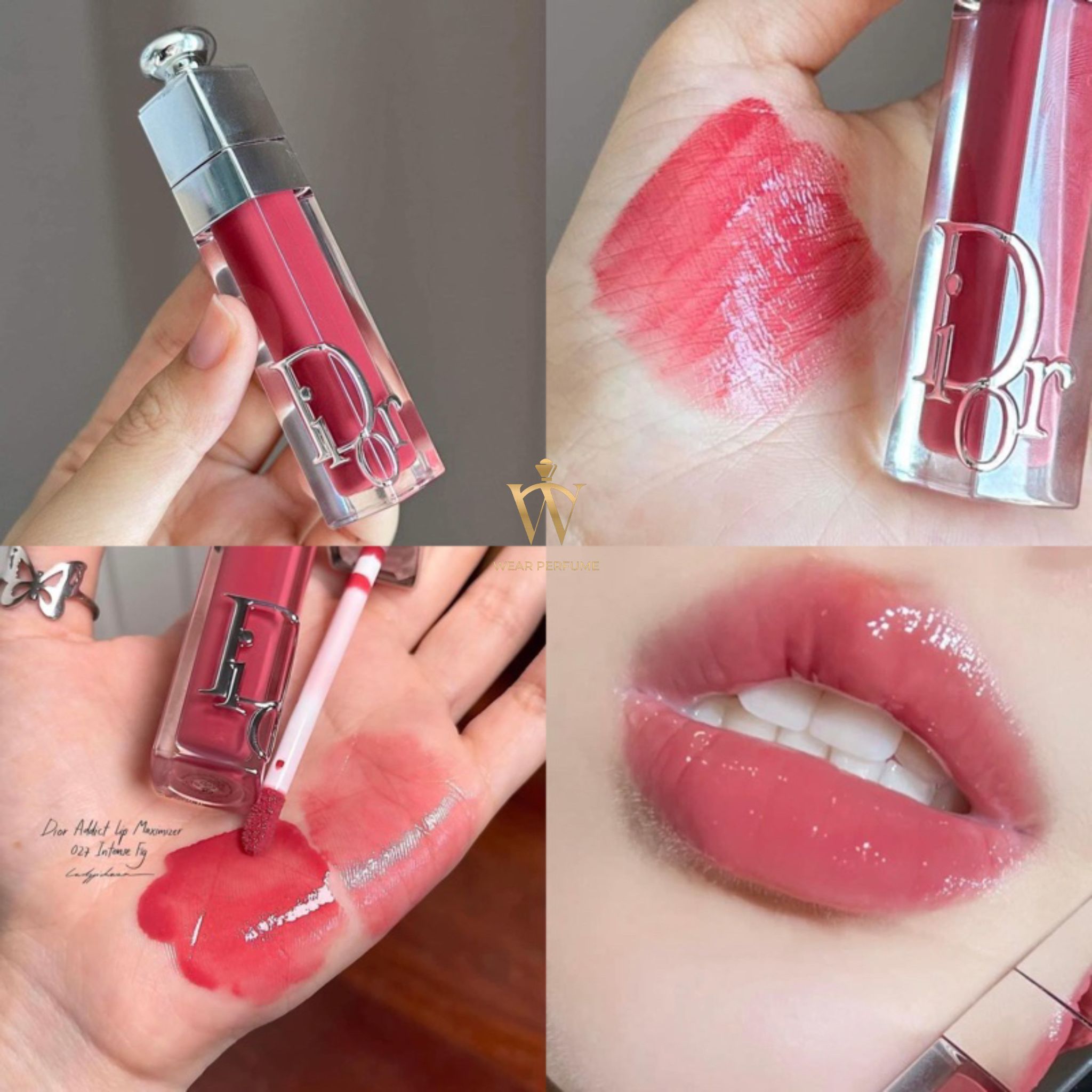  Son Dưỡng Dior Addict Lip Maximizer 027 Intense Fig - Màu Hồng Đất (Tặng kèm túi hãng) 