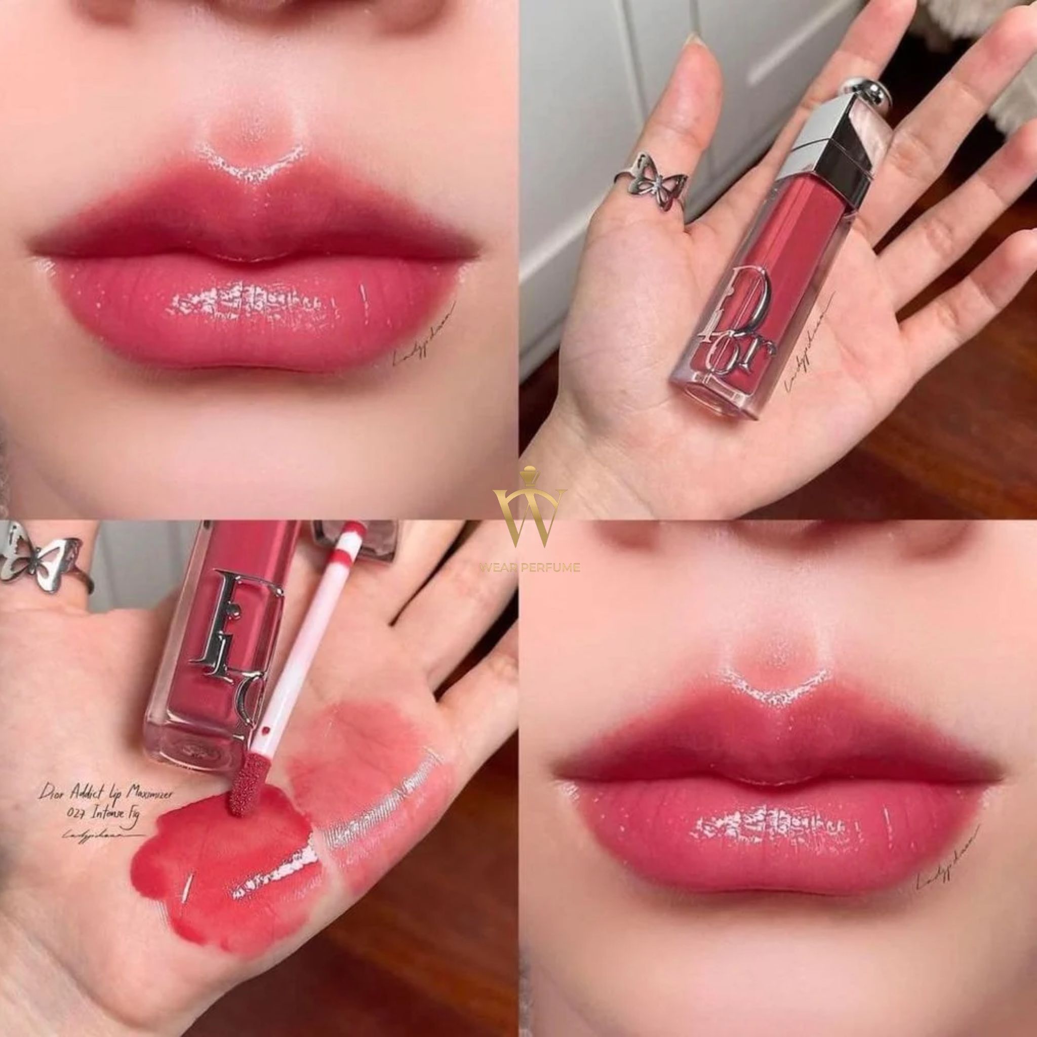  Son Dưỡng Dior Addict Lip Maximizer 027 Intense Fig - Màu Hồng Đất (Tặng kèm túi hãng) 