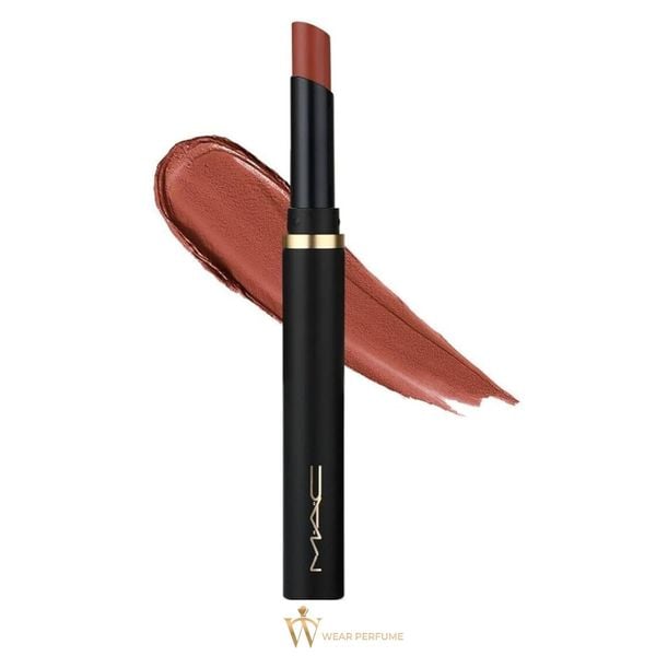  Son Mac Powder Kiss Velvet Blur Slim 886 Marrakesh Mere - Màu Đỏ Nâu 