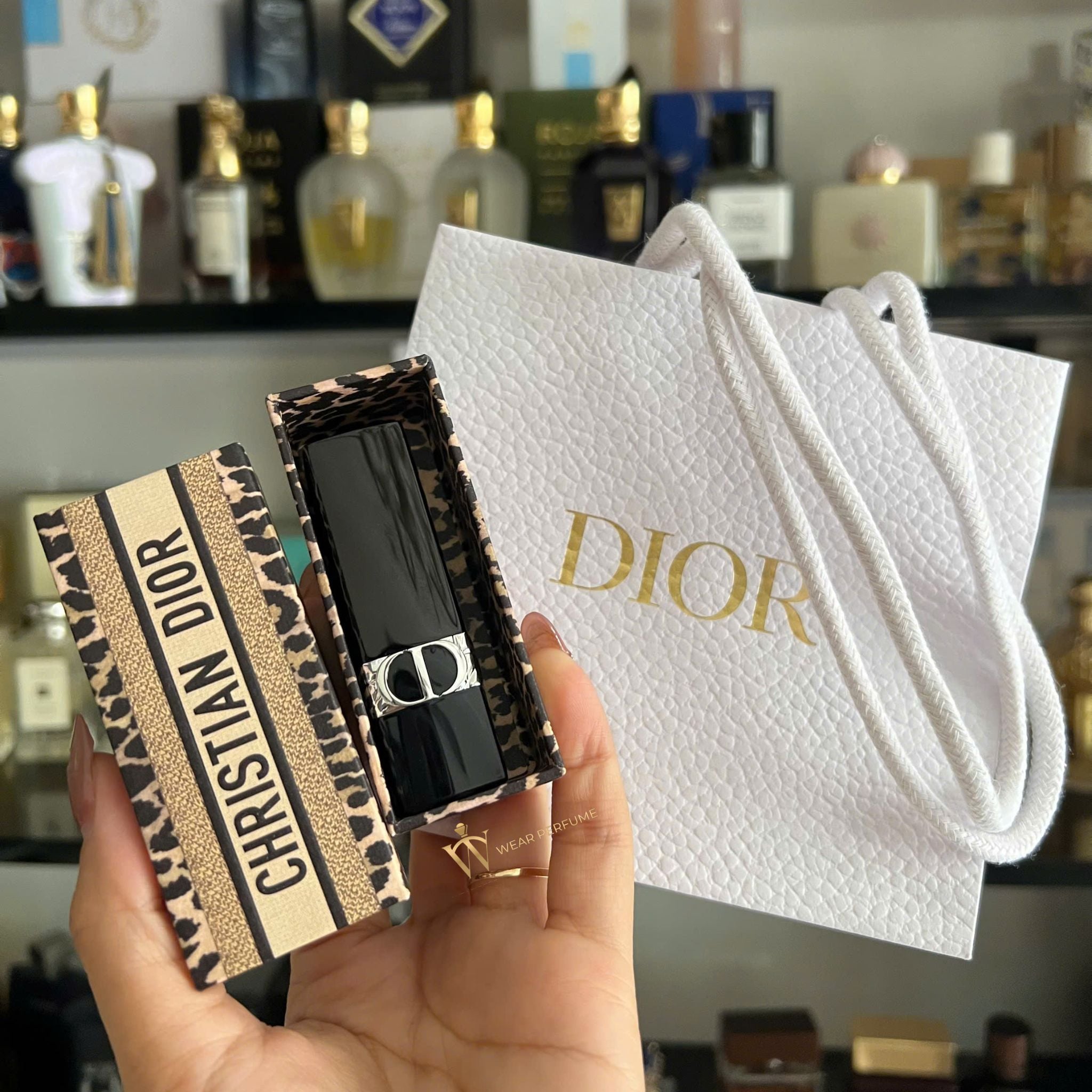  Son Dior Rouge Limited Edition 999 Velvet - Màu Đỏ Tươi (Vỏ Da Beo, Kèm túi hãng) 