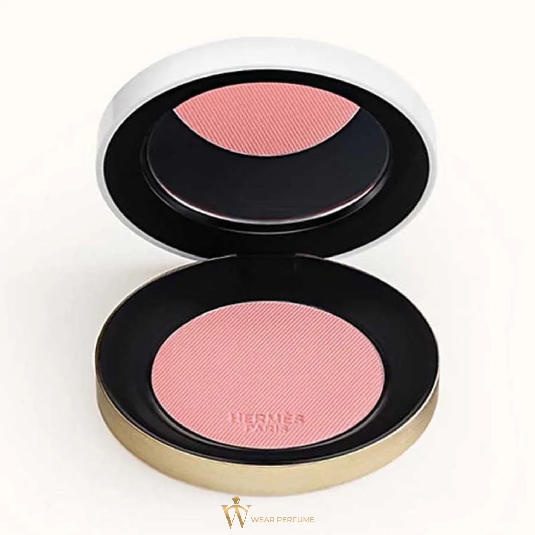  Phấn Má Hồng Hermès Silky Blushes - 28 Rose Plume Màu Hồng Nhạt 6g 