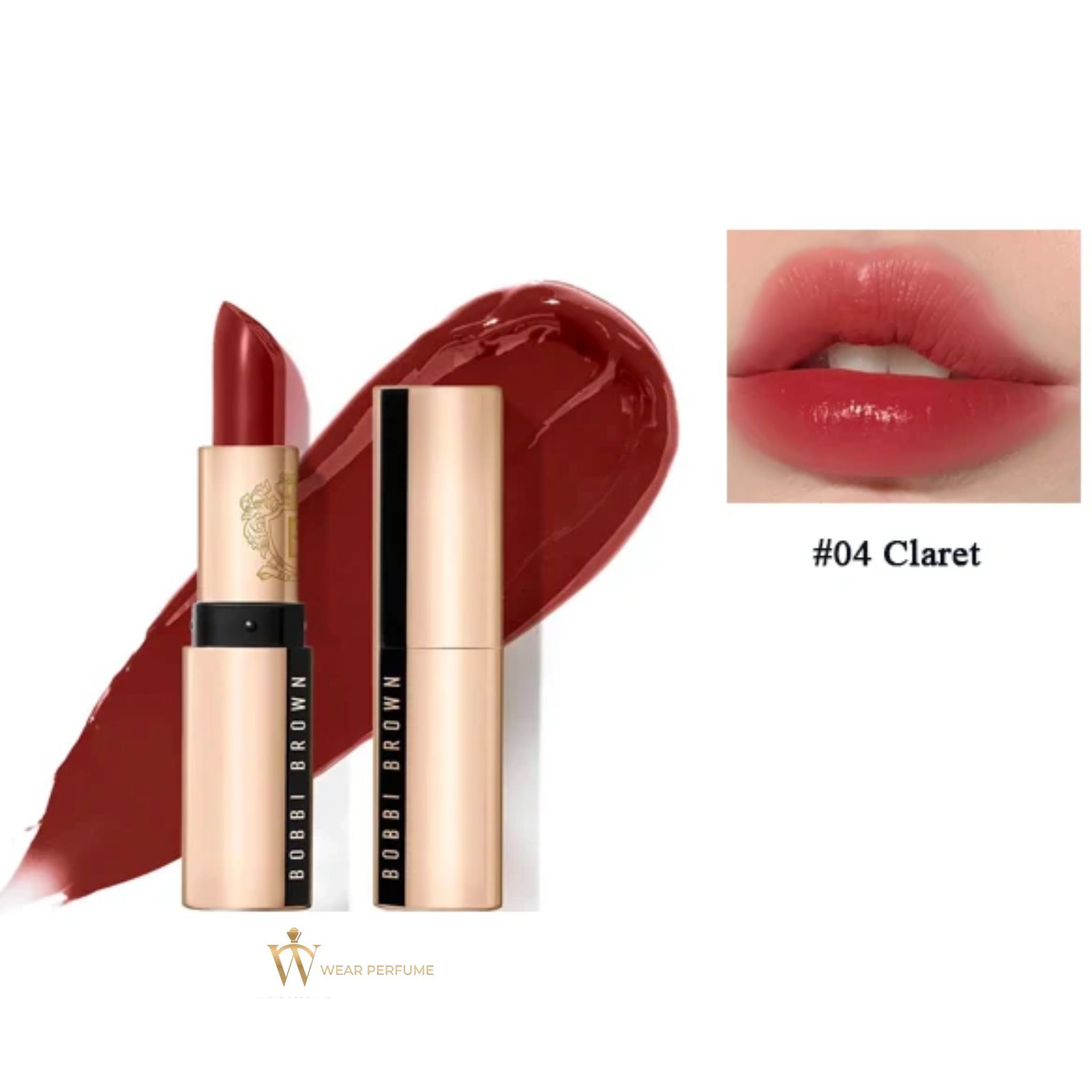  Son Bobbi Brown Luxe Matte 04 Claret - Mini Size 0.8g - Màu Đỏ Hồng Đất 