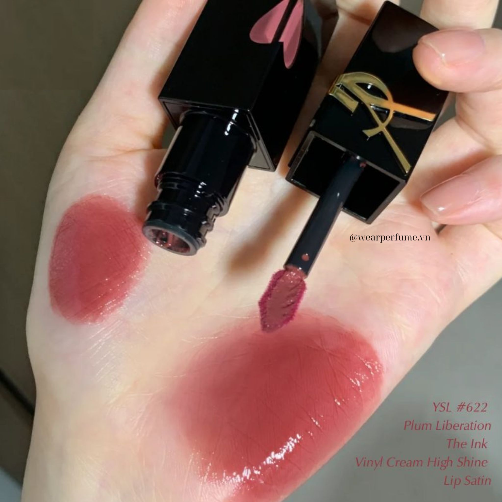  Son Yves Saint Laurent YSL The Inks Vinyl Cream 622 - Màu Đỏ Hồng 