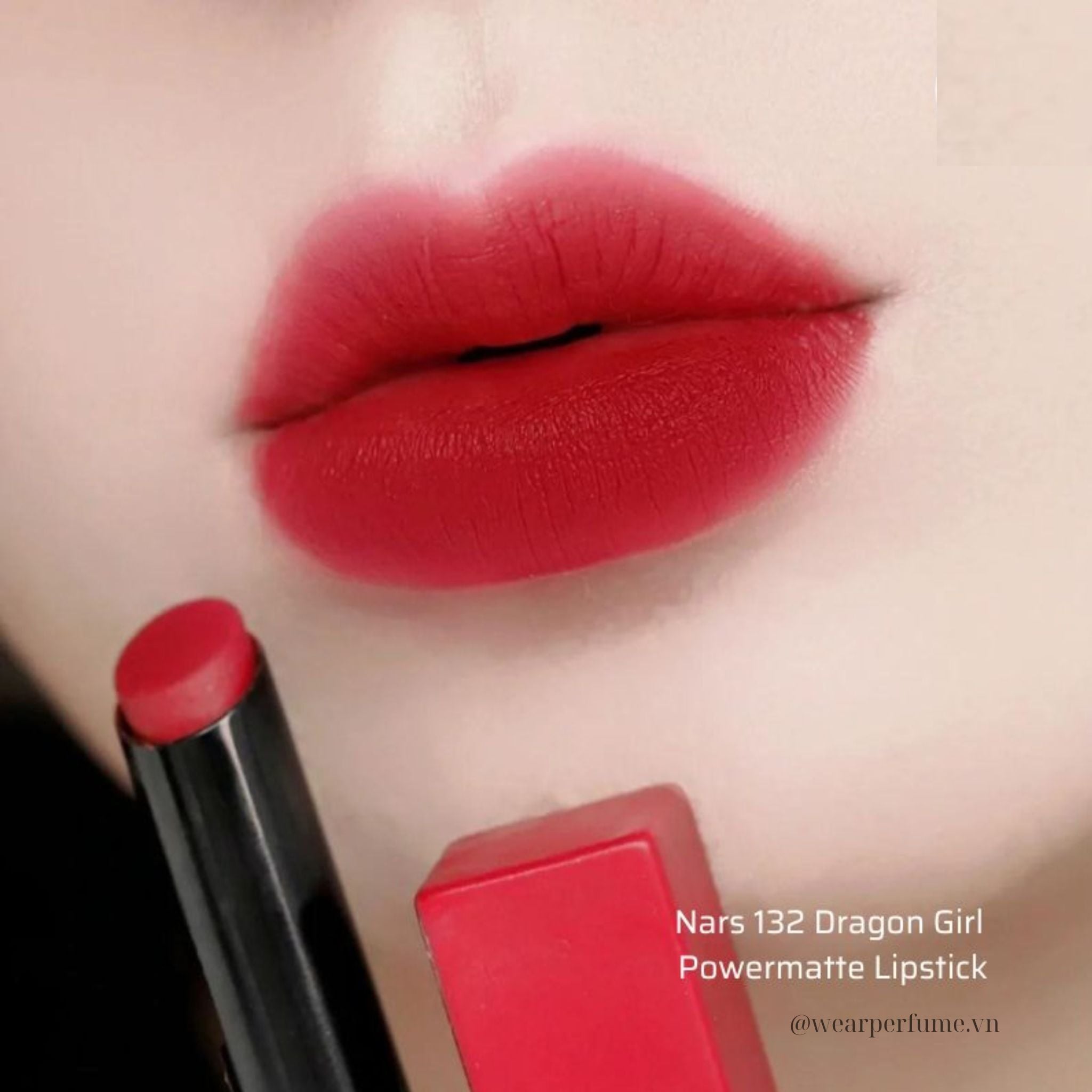  Son Nars Powermatte Lipstick 132 Dragon Girl - Màu Đỏ Ruby 