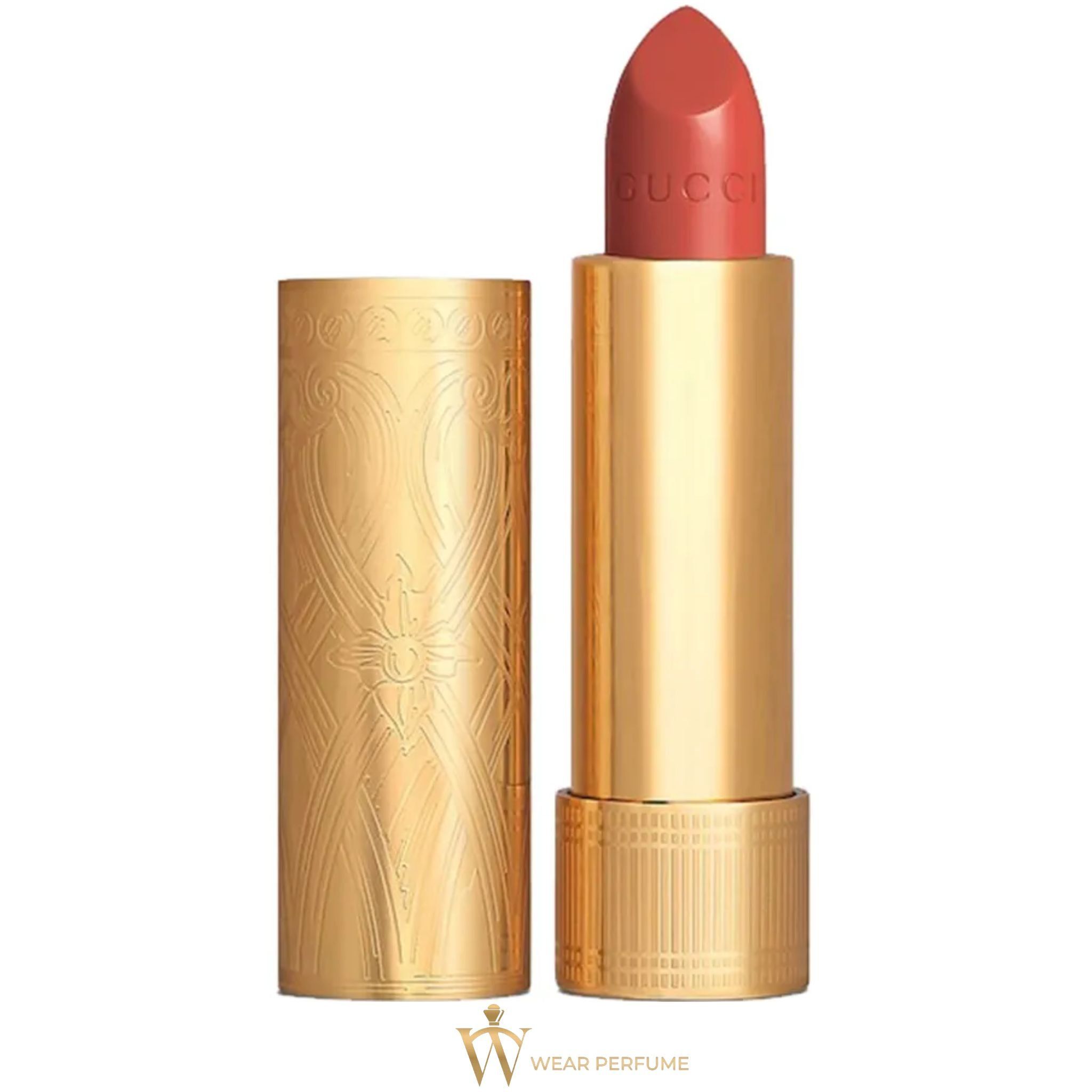  Son Gucci 208 They Met In Argentina, Rouge À Lèvres Satin Lipstick - Màu Hồng Cam 