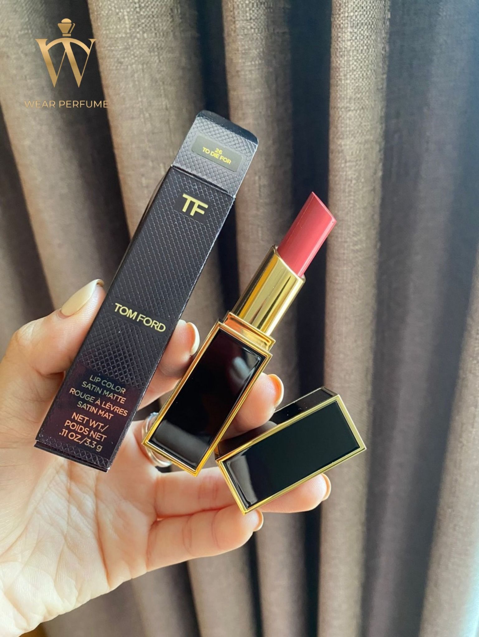  Son Tom Ford Lip Color Satin Matte Màu 26 To Die For - Màu Hồng Đất Baby 