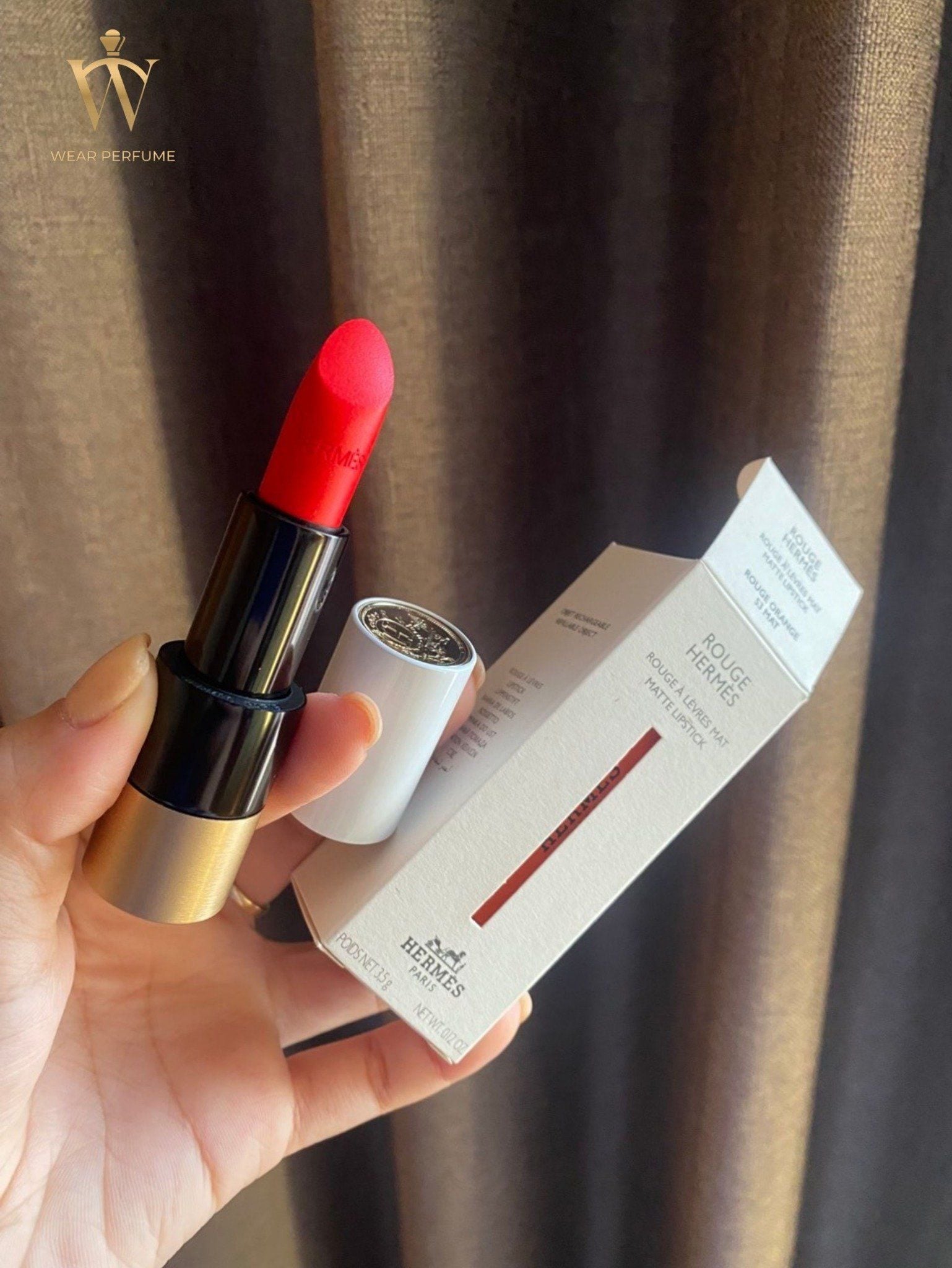  Son Hermes Matte Màu 53 Rouge Orange - Đỏ Cam 