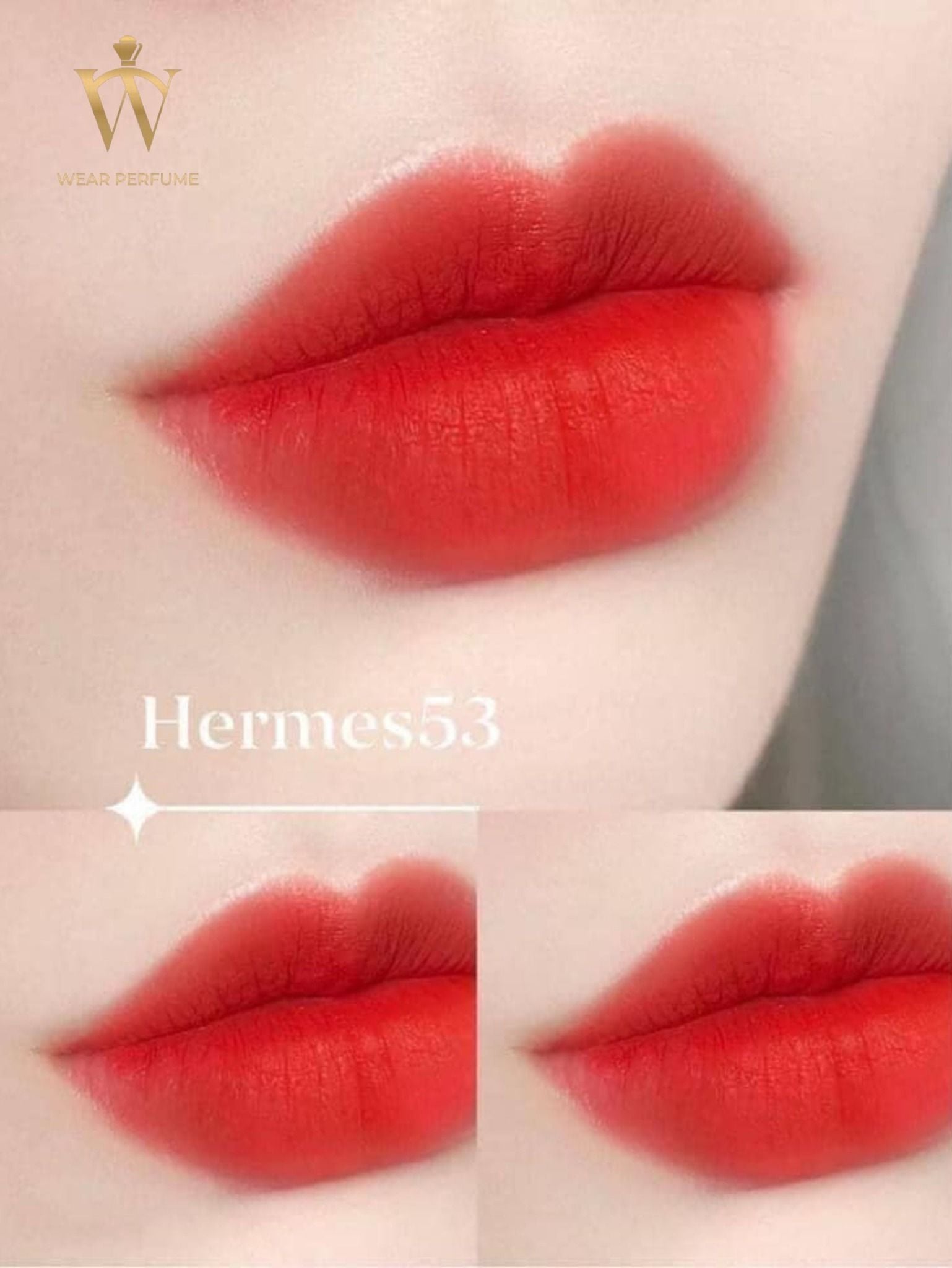  Son Hermes Matte Màu 53 Rouge Orange - Đỏ Cam 