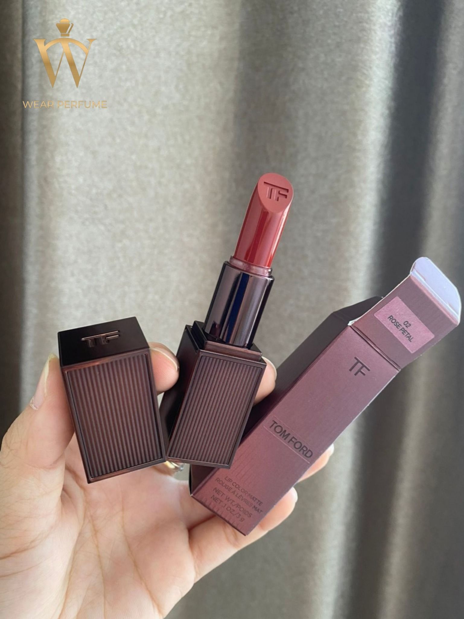  Son Tom Ford 02 Rose Petal - Limited ( Mới Nhất ) - Màu Đỏ Đất 